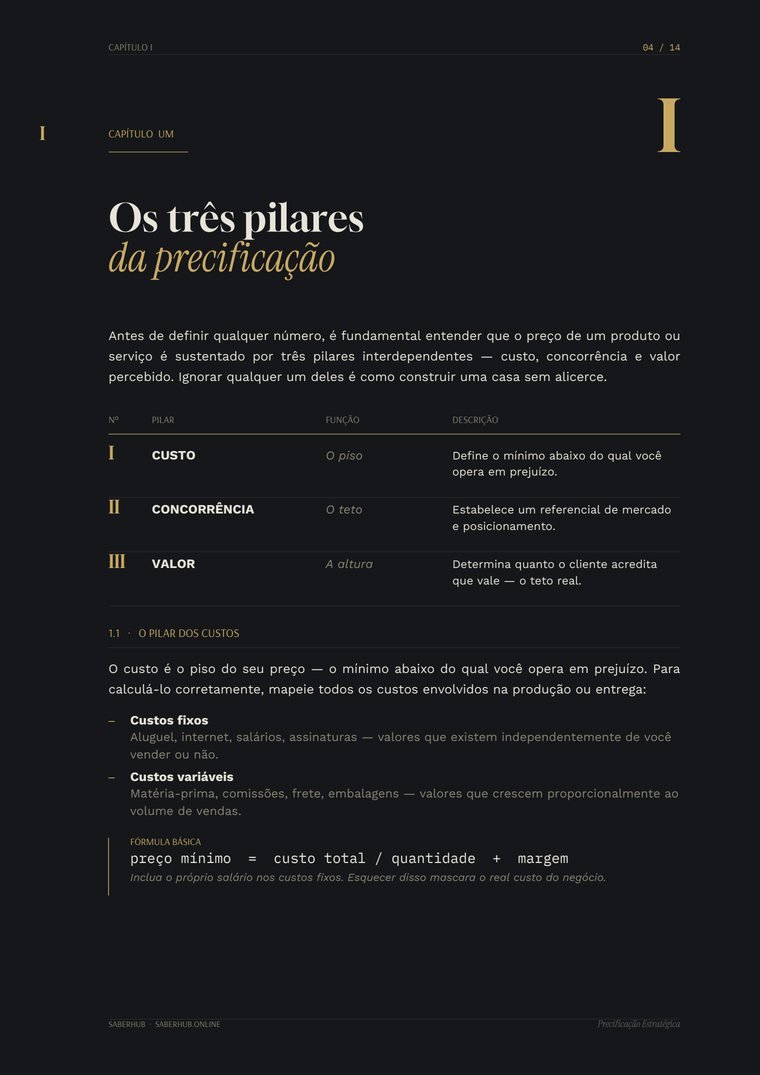 Capítulo 1: os três pilares